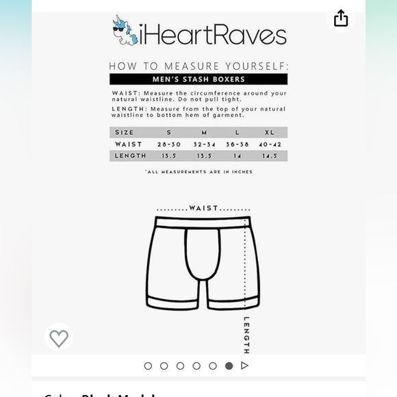 I Heart Raves black modal XL Stash boxers. Great for when you don’t have a purse - Picture 3 of 7